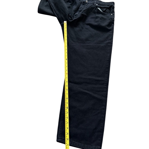 Wrangler Five Star Relaxed Fit Denim Jeans Black Men Size 38X29 NWT - Picture 3 of 5
